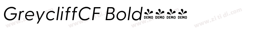 GreycliffCF Bold字体转换